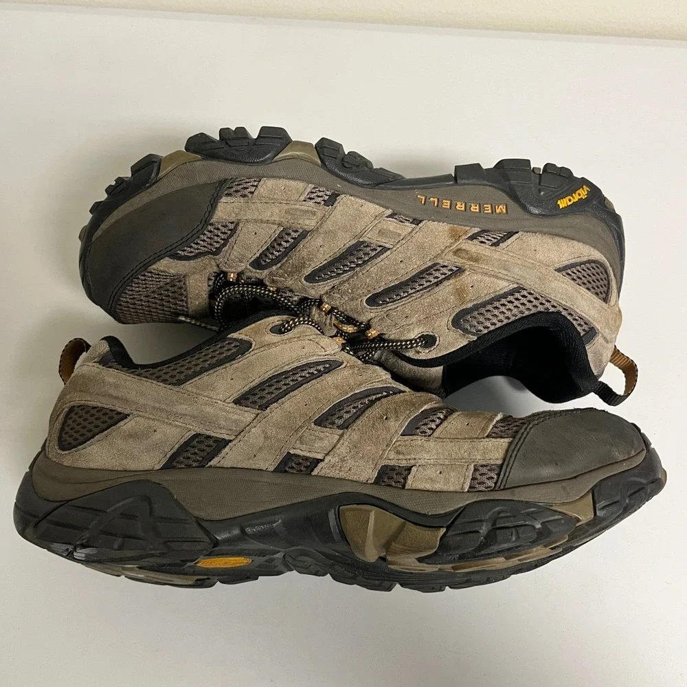 Merrell Moab 2 Ventilator Mens 10W Earth Brown Hiking Shoes J06011W Vibram